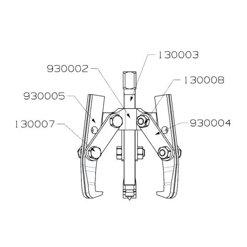 EXTRACTOR FORZA SERIE 9300T MECÁNICO DE 3 PATAS